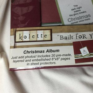 Pre-made Christmas Scrapbook Album